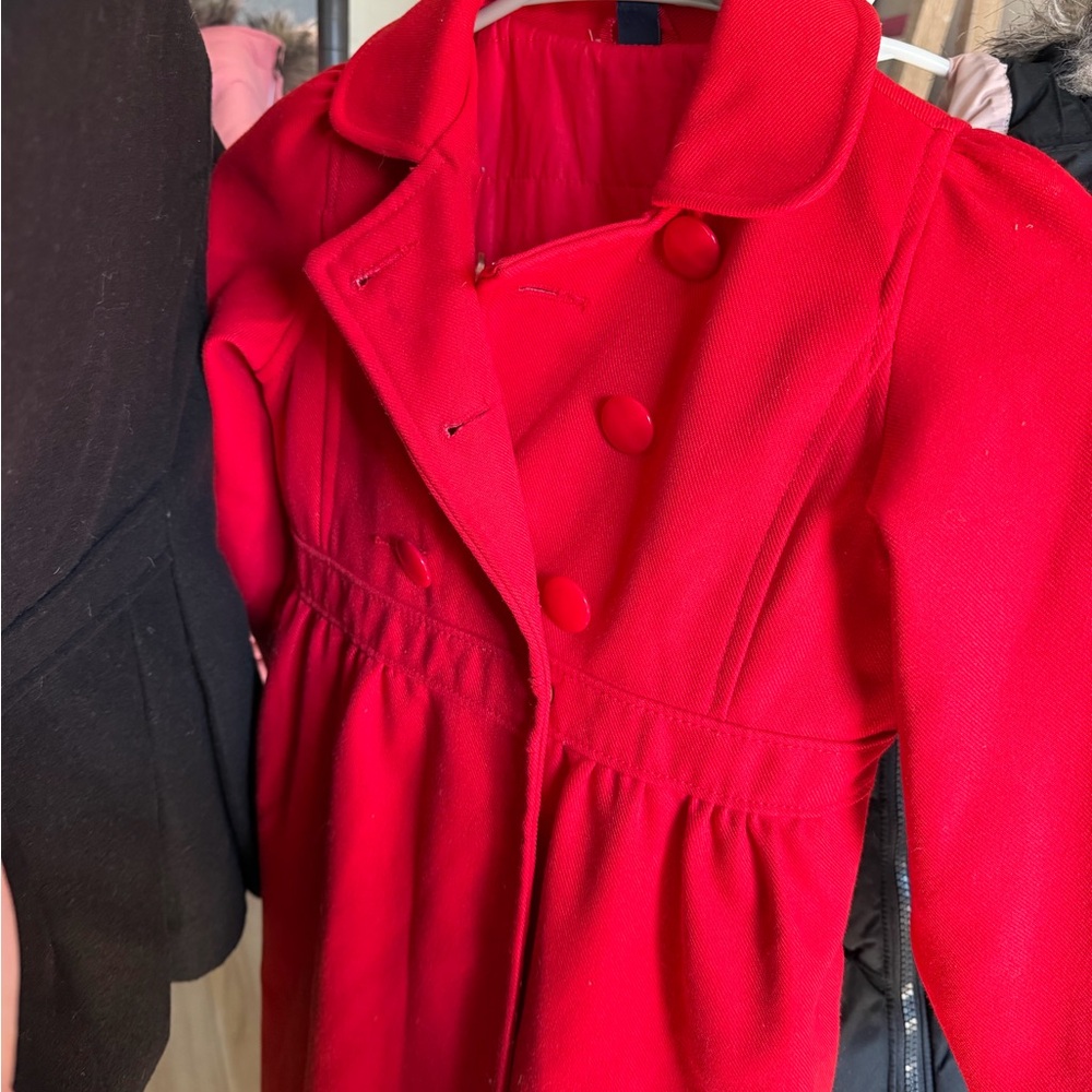 Gap Elegant Red girls peaCoat